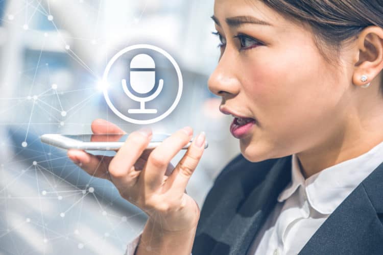 Voice recognition concept.
