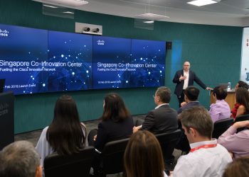 Alex Goryachev, Managing Director, Cisco Innovation Centers, at the newly launched  Co-Innovation Centre. PHOTO from Cisco