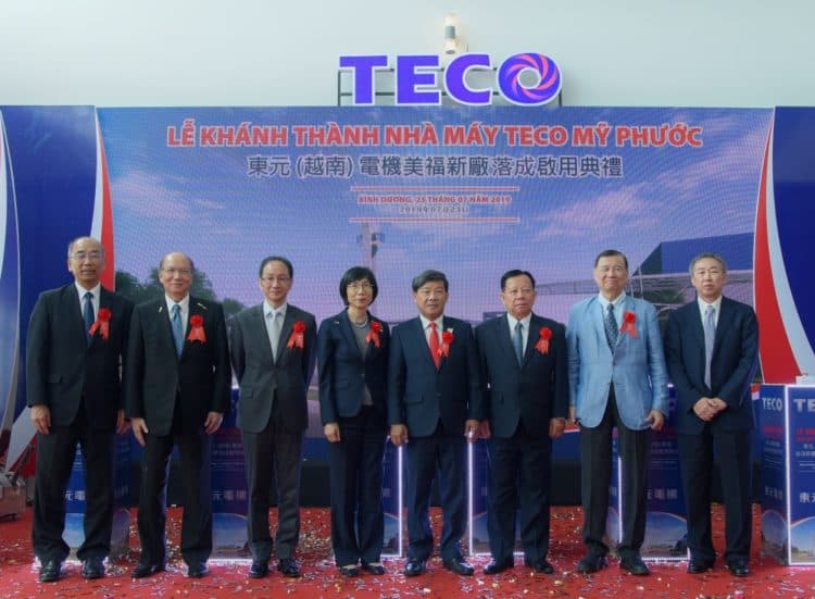 Teco Group executives at the opening of the company's new plant in Vietnam