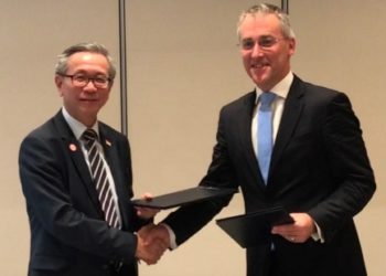 (From left) David Koh, CEO of Singapore's Cyber Security Agency, and Ciaran Martin, Head of the UK's National Cyber Security Centre