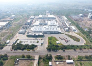 The new smart factory opened by  Henkel Adhesives Technologies near Pune, India.