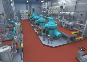 A virtual environment based on a digital twin of a crude oil tanker developed by Kanda to simulate a Lock Out Tag Out safety procedure