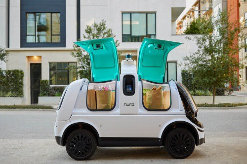 Nuro self-driving road vehicle. Nuro, a maker of autonomous delivery vehicles, is first company to receive investment from Woven Planet under its Woven Capital unit.
