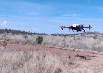 XAG Agricultural Drone seeded the degraded pasture in Australia.