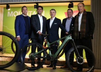 Left to right: Sharad Mohan Mishra, president, group strategy, TVS Motor; Sudarshan Venu, joint managing director, TVS Motor; Sir Ralf Speth,  chairman designate, TVS Motor; Reto Waeffler - CEO SEMG; and, Rainer Fröhlich, founder & managing partner, CONSTELLATION CAPITAL.