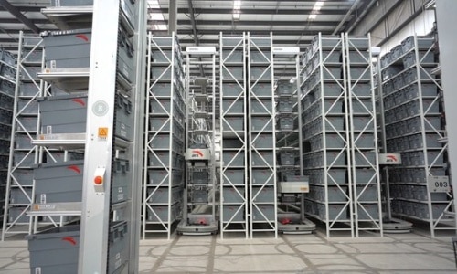 HAI ROBOTICS' ACR robots in operation at an Anta warehouse.