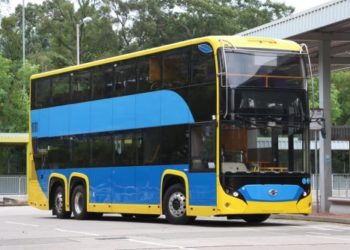 Hong Kong's first double-decker electric bus. (Photo from Bravo Transport Services)