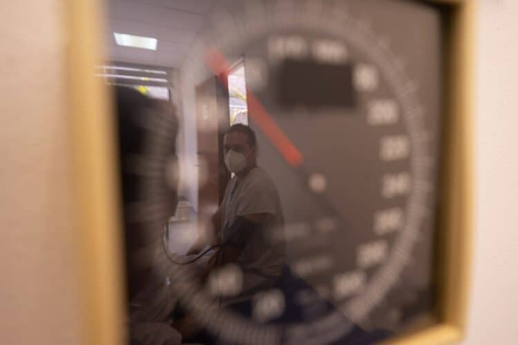 Photo by Los Muertos Crew: https://www.pexels.com/photo/reflection-of-a-patient-getting-his-blood-pressure-8460087/