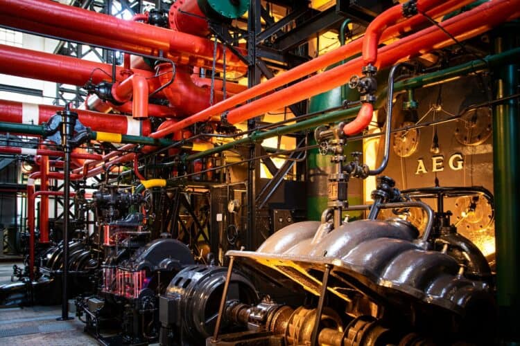 Photo by Magda Ehlers: https://www.pexels.com/photo/gray-and-red-industrial-machine-2569839/