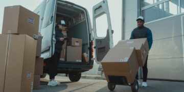 Photo by Tima Miroshnichenko: https://www.pexels.com/photo/a-man-and-a-woman-working-for-a-delivery-company-6169668/