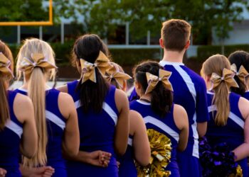 Photo by Ashley  Williams : https://www.pexels.com/photo/photo-of-cheerleaders-in-blue-and-white-uniform-685379/