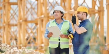 Photo by Mikael Blomkvist: https://www.pexels.com/photo/a-man-and-a-woman-in-a-construction-site-8961029/
