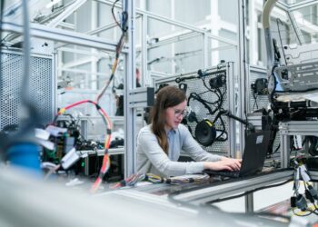 Photo by ThisIsEngineering: https://www.pexels.com/photo/photo-of-female-engineer-working-on-her-workspace-3862632/