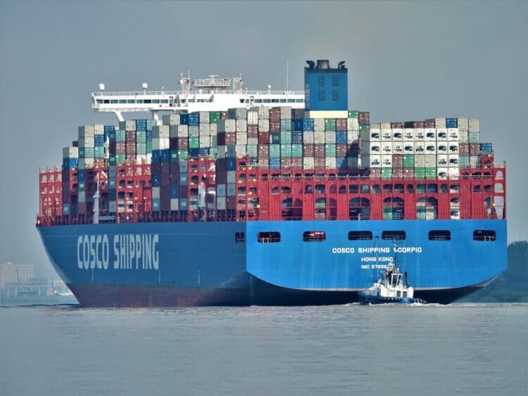 Photo by Wolf Achim Wiegand: https://www.pexels.com/photo/blue-cargo-ship-on-the-sea-7128924/