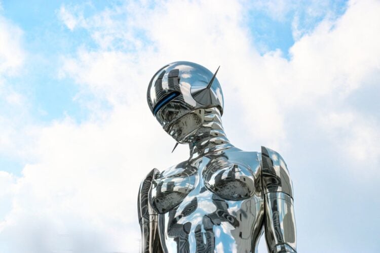 Photo by Sun God Apolo: https://www.pexels.com/photo/futuristic-chrome-robot-against-blue-sky-31233586/