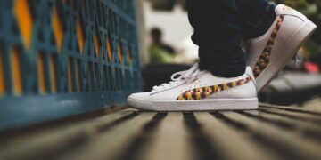 Photo by Suraj B: https://www.pexels.com/photo/selective-focus-photo-of-person-wearing-puma-shoes-2759785/