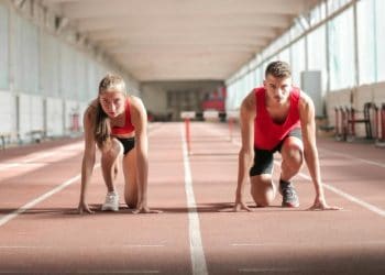 Photo by Andrea Piacquadio: https://www.pexels.com/photo/young-athletes-preparing-for-running-in-training-hall-3764014/