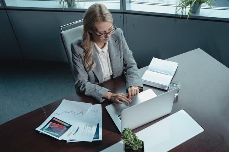 Photo by Tima Miroshnichenko: https://www.pexels.com/photo/woman-in-gray-blazer-typing-on-a-macbook-5717069/