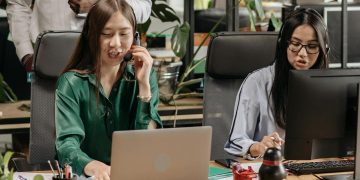 Photo by Pavel Danilyuk from Pexels: https://www.pexels.com/photo/people-working-in-a-call-center-7658405/