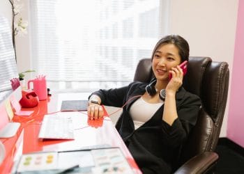 Photo by RDNE Stock project from Pexels: https://www.pexels.com/photo/a-woman-talking-on-phone-7845043/