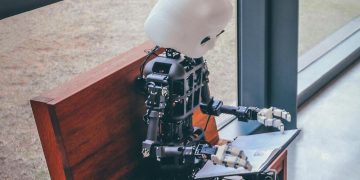 Photo by Andrea De Santis from Pexels: https://www.pexels.com/photo/robot-sitting-on-bench-17325393/
