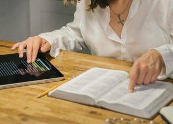 Photo by Tima Miroshnichenko from Pexels: https://www.pexels.com/photo/woman-using-a-tablet-computer-5199817/