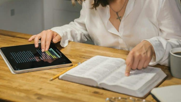 Photo by Tima Miroshnichenko from Pexels: https://www.pexels.com/photo/woman-using-a-tablet-computer-5199817/