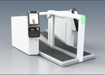 Product render of the Amadeus bag drop