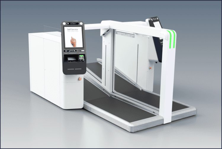 Product render of the Amadeus bag drop