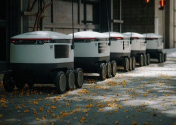 Photo by Kindel Media from Pexels: https://www.pexels.com/photo/delivery-robots-on-sidestreet-8566636/