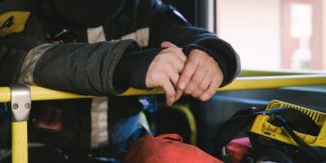 Photo by Anna Shvets from Pexels: https://www.pexels.com/photo/firefighter-inside-of-a-fire-truck-5965198/